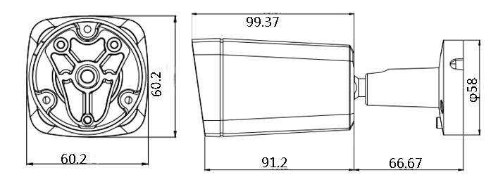 五合一200万枪型同轴摄像机END系列 AHC-END5320PF-X-IR2